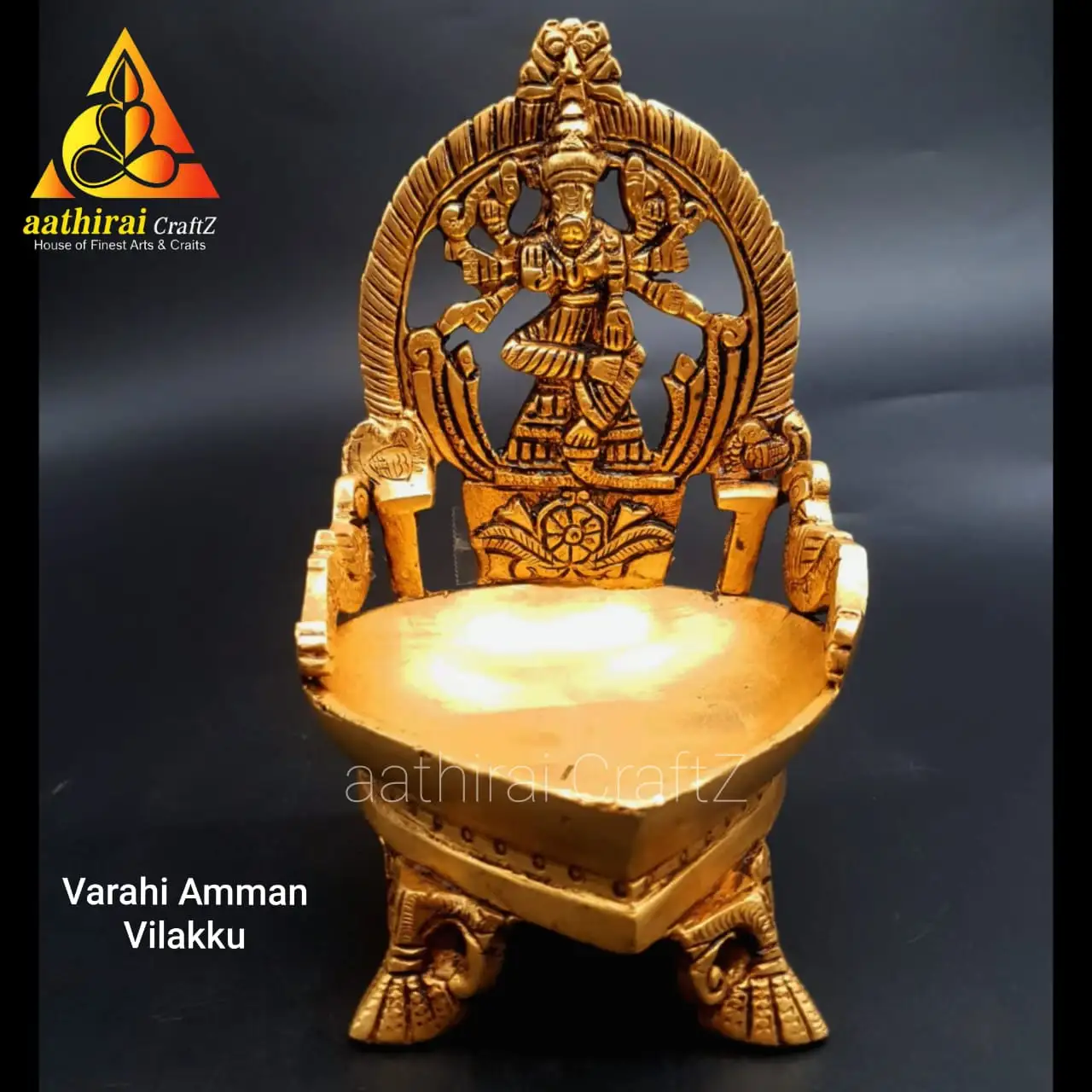 Varahi Tradition Lamp Brass Antique Finish - Master piece - image 3