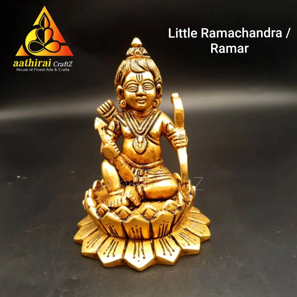 Laxmanar Ramar Seetha with Hanuman Antique Finish