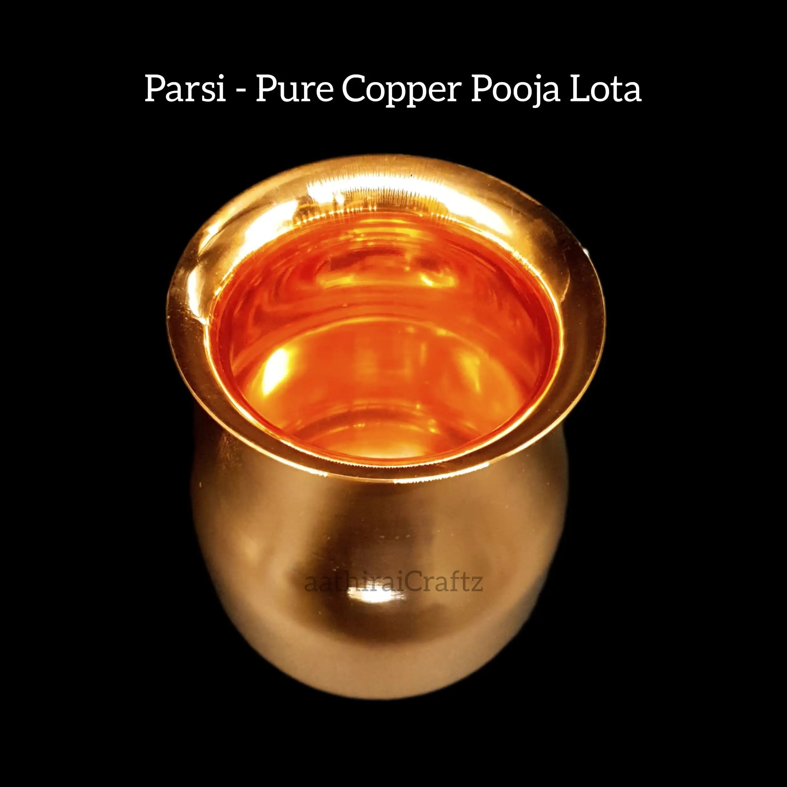 Pure Copper Parsi Lota   - Bekas Air / Cawan Tembaga - image 2