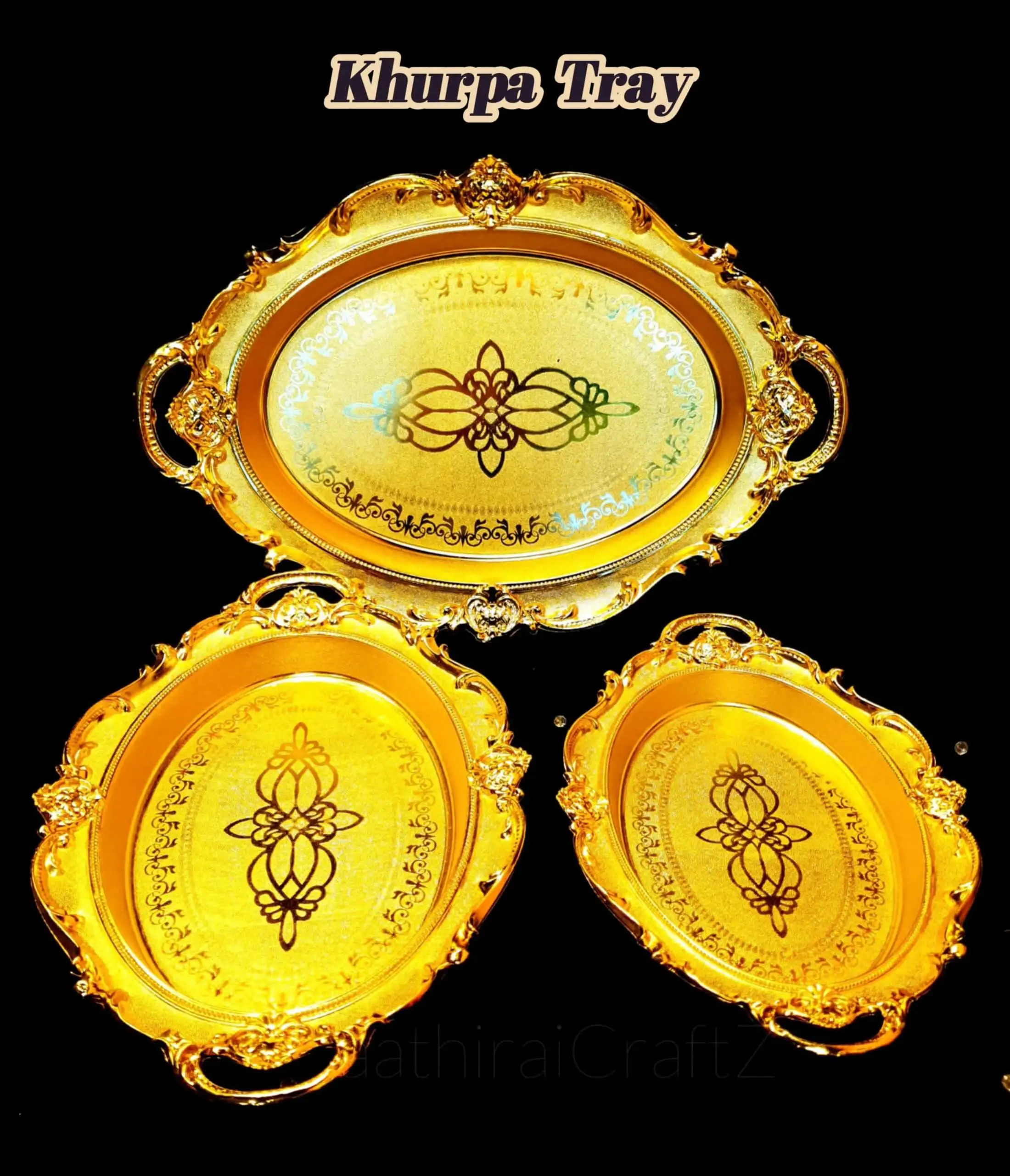 Khurpa Pooja / Decorative Pooja Plates - Large