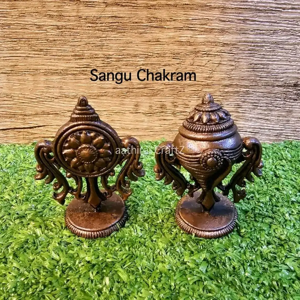 Copper Sangu Chakra (PAIR) / Copper Antique Finish - image 3