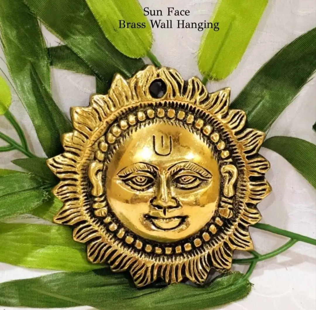 Sun Face Yantra Brass wall hanging - image 2