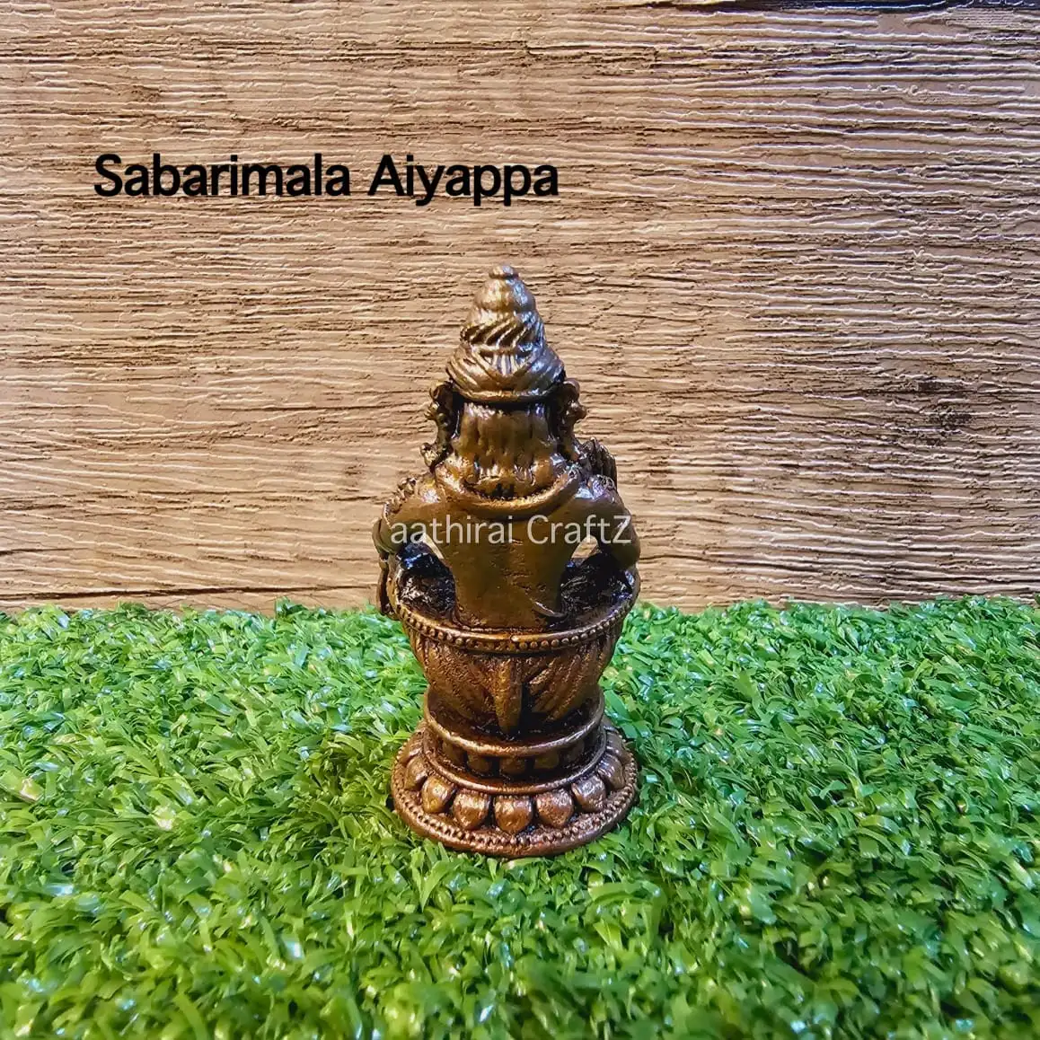 Copper Sabarimalai Aiyappa / Copper Antique Finish - image 3