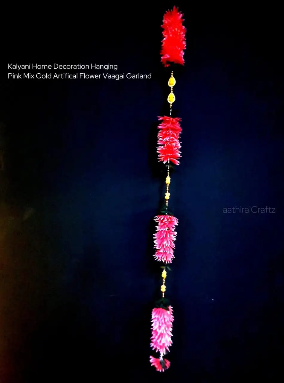 Kalyani Home Decoration Hanging Pink MIx Gold - image 3