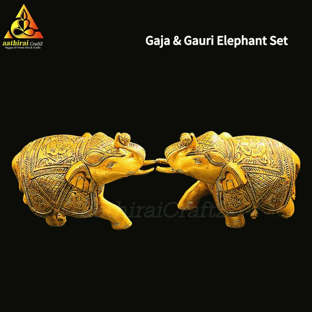 Gaja & Gauri Elephant Pair - image 8