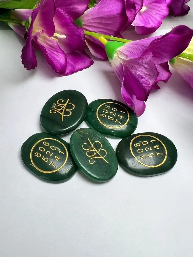Green Jade Zibu Coin - image 3