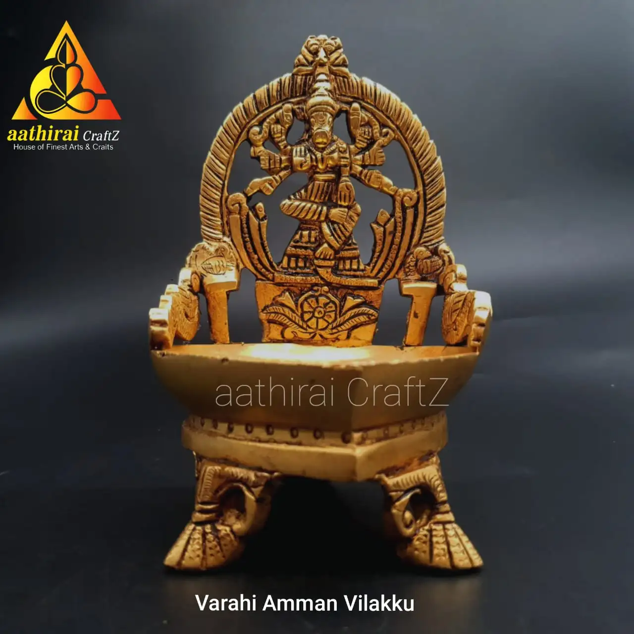 Varahi Tradition Lamp Brass Antique Finish - Master piece