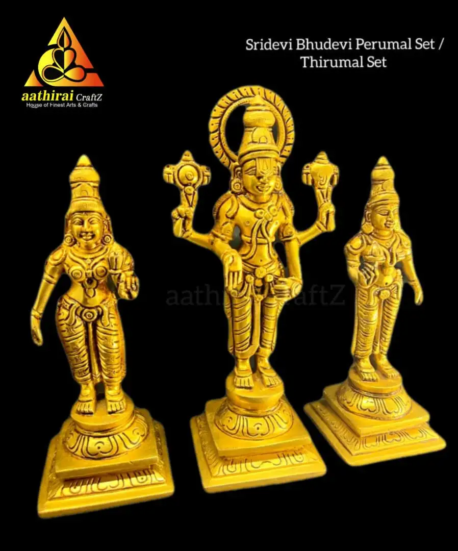 Sridevi Bhudevi Perumal Set / Thirumal Set - image 5