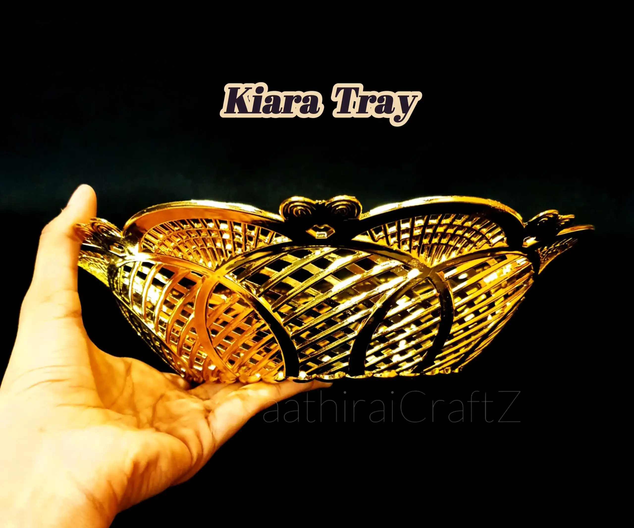 Kiara Golden Pooja / Decorative Pooja Plates - Large - image 4