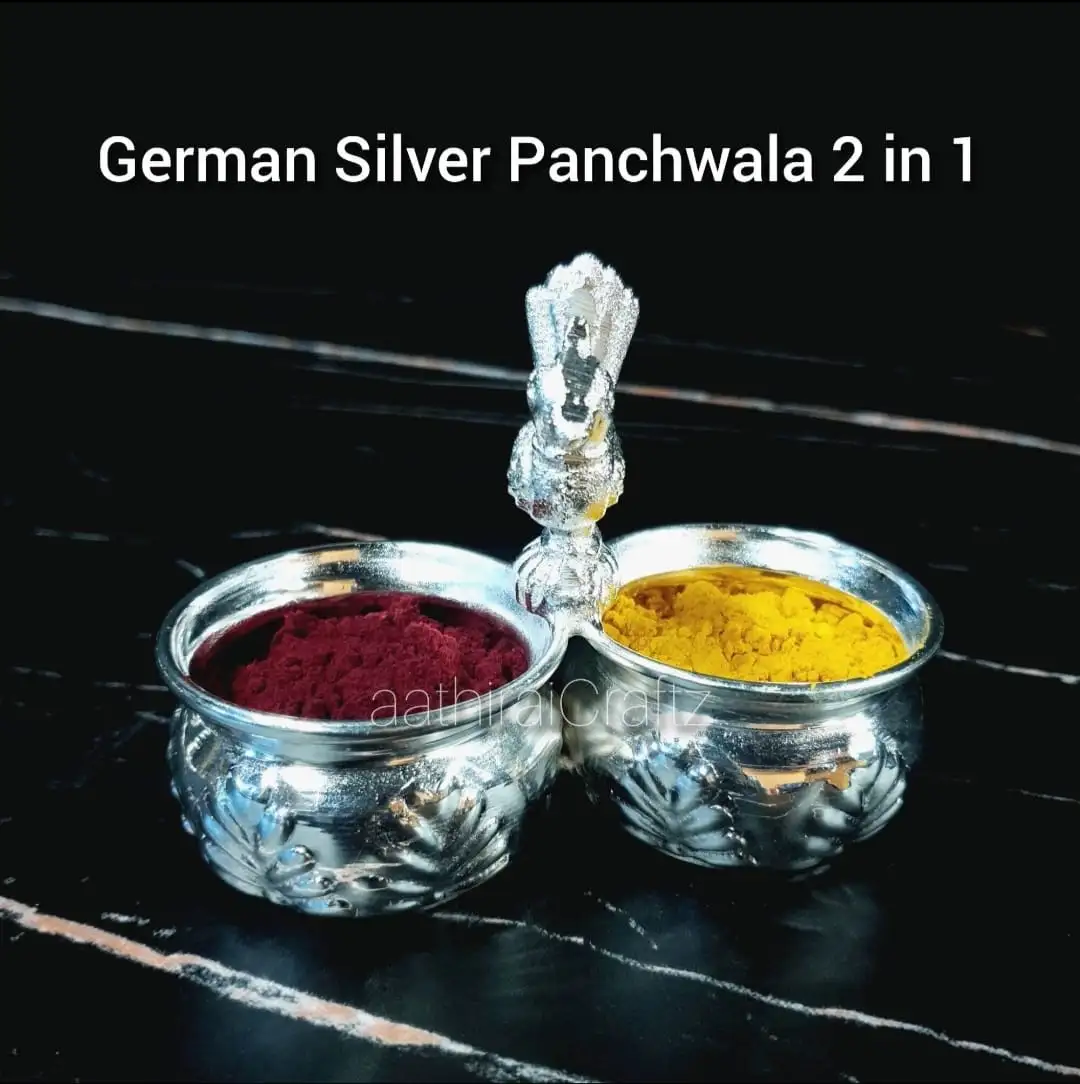 Traditional German Silver Panchwala / Kinnam Peacock 2 in 1 - Small - image 6