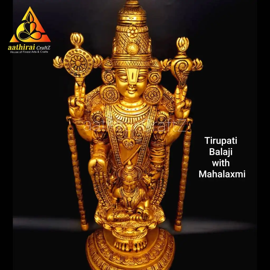 Tirupati Balaji With Mahalaxmi Grand Statue - image 3