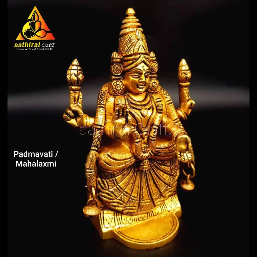 Padmavati / Mahalaxmi Brass Antique Finish - image 2