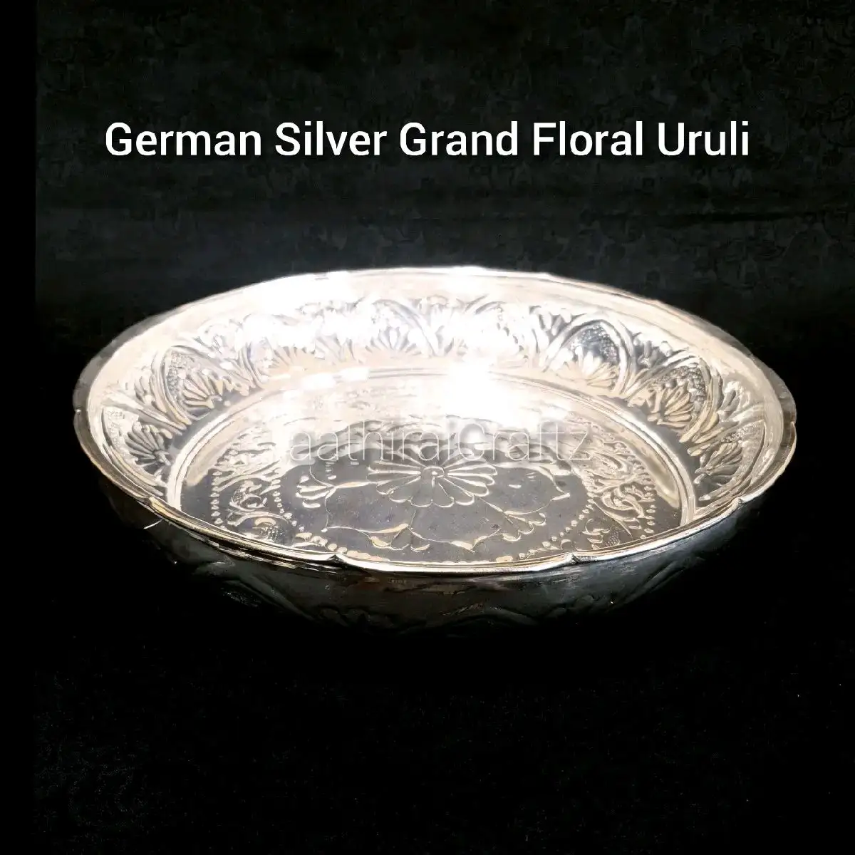 German Silver Grand Floral Uruli