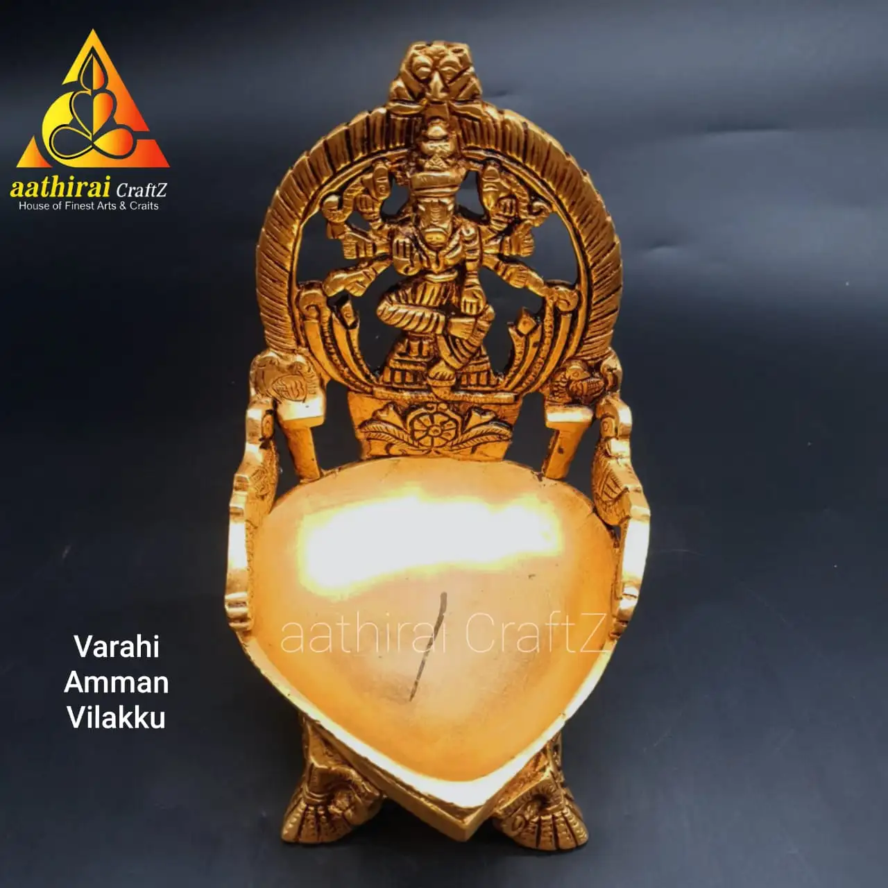 Varahi Tradition Lamp Brass Antique Finish - Master piece - image 4