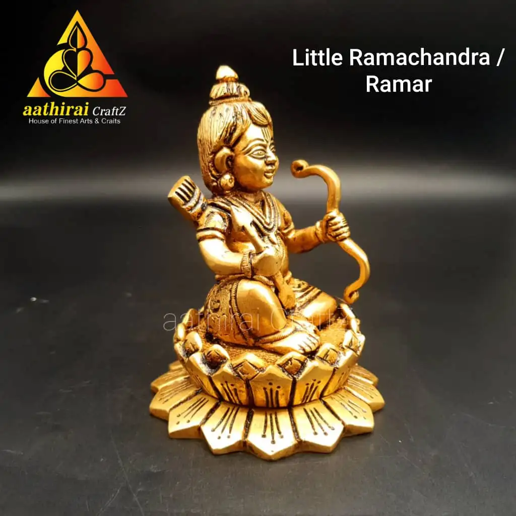 Laxmanar Ramar Seetha with Hanuman  Antique Finish - image 3