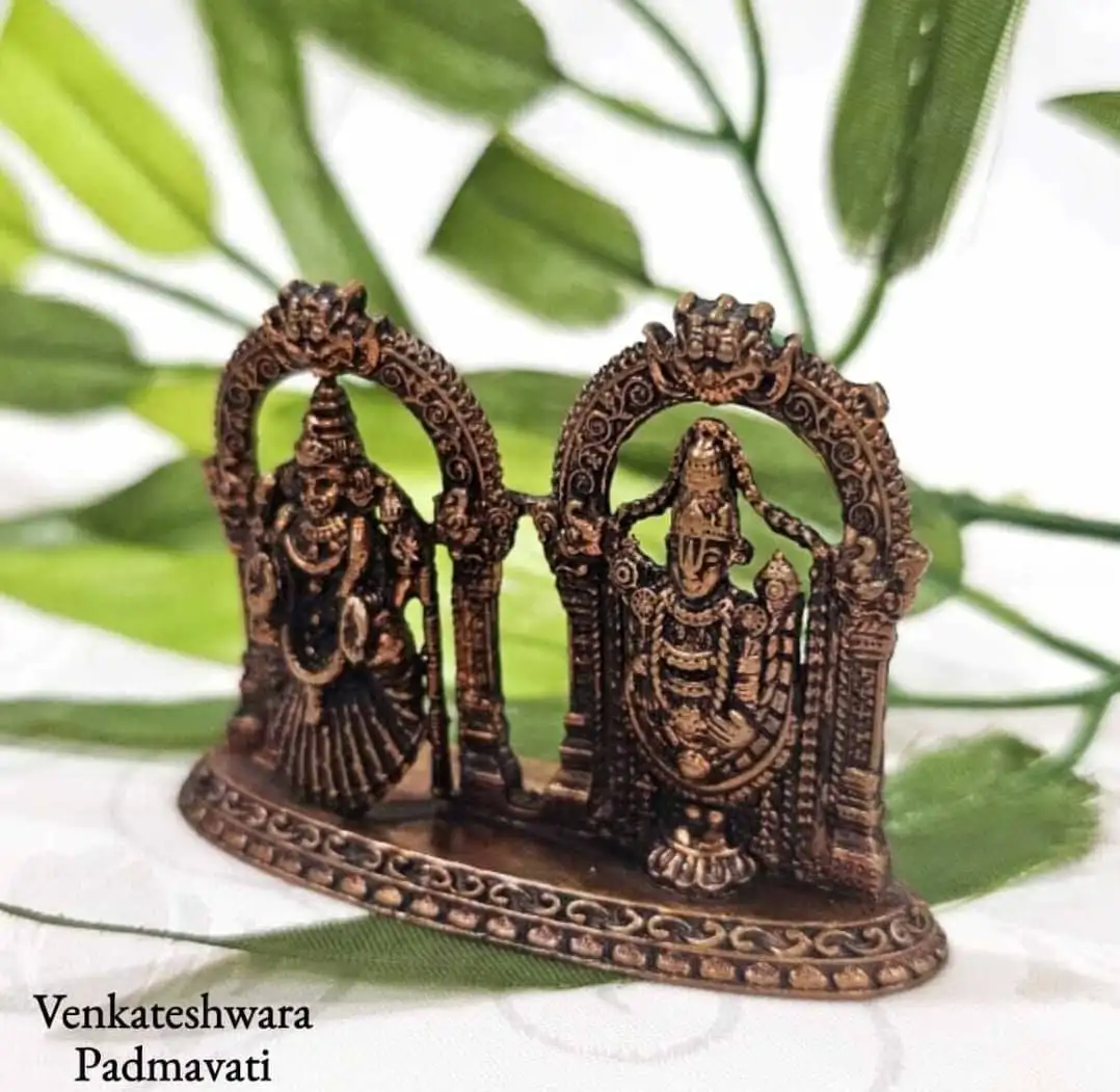 Tirupathi Venkateshwara Padmavati Frame Copper - image 2