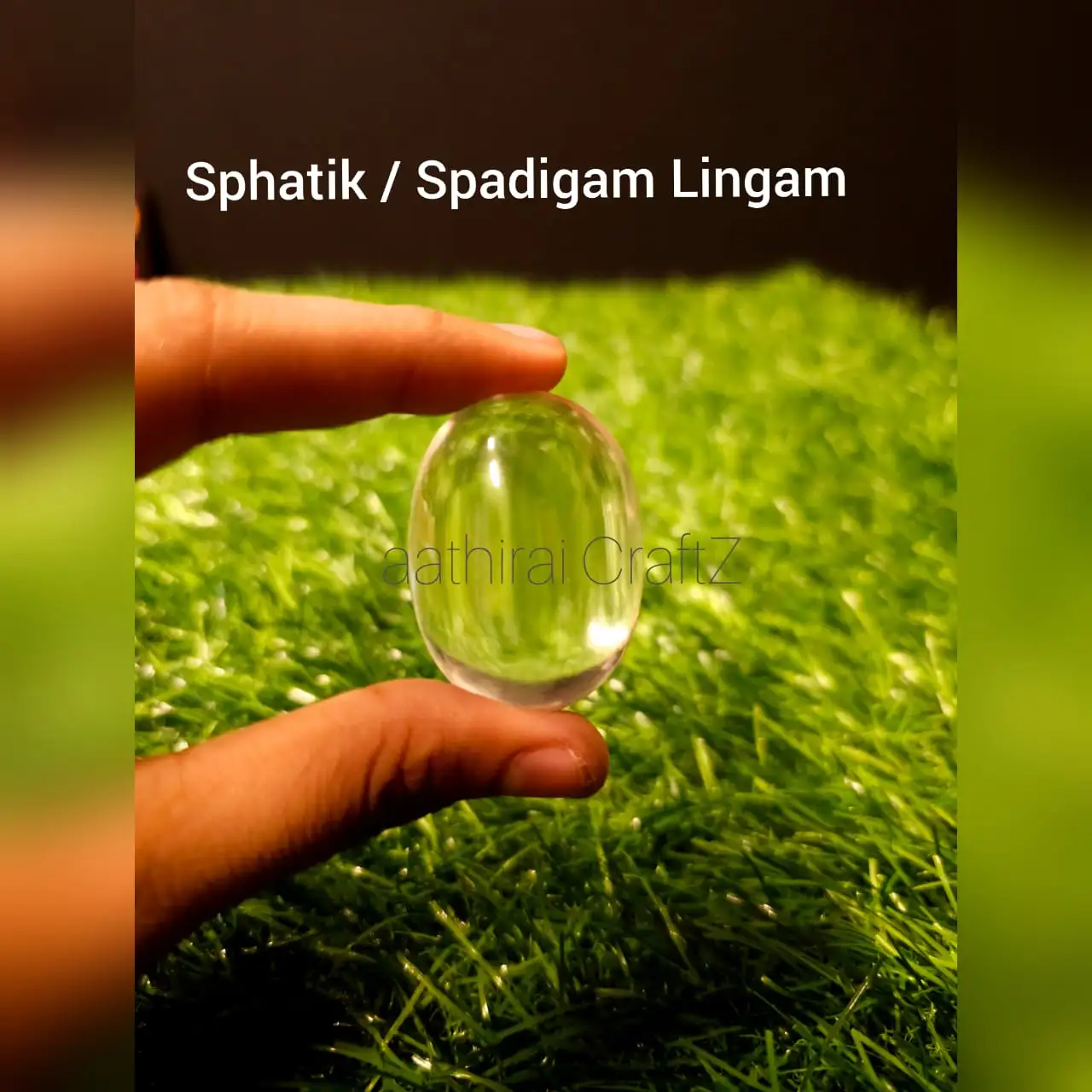 Pure Sphatik / Spadiga Lingam - Small