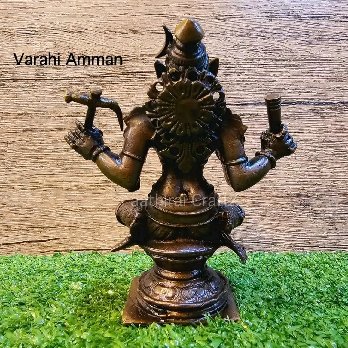 Copper Varahi Amman / Copper Antique Finish - image 3