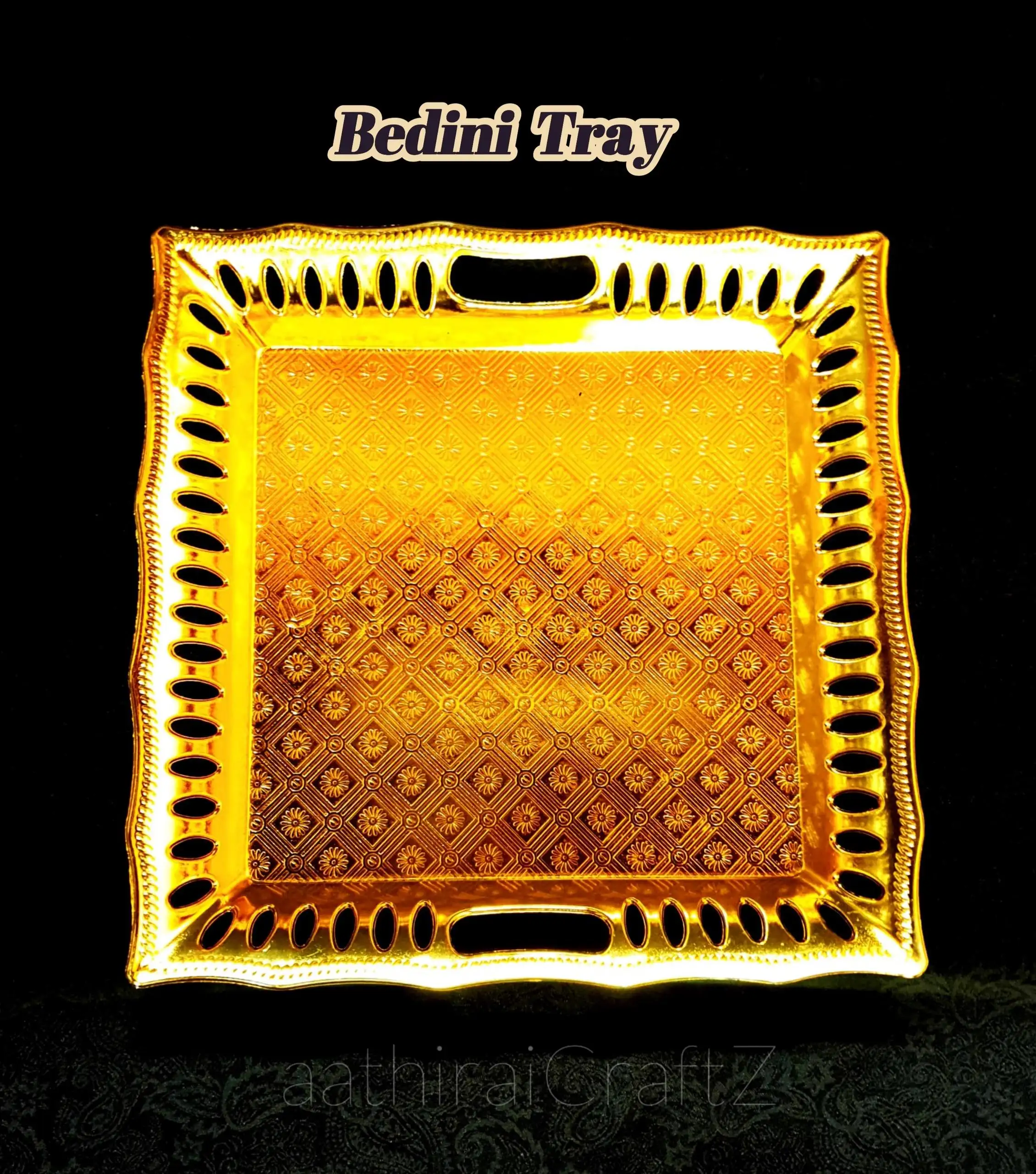 Bedini Golden Pooja / Decorative Plates - Large - image 2