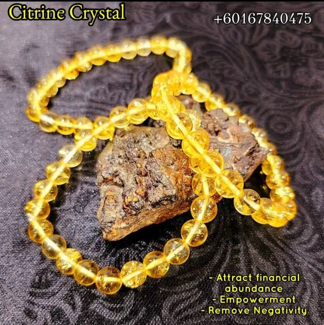 Citrine Bracelets / Original Natural Crystal Bracelet / Sunstone Bracelet