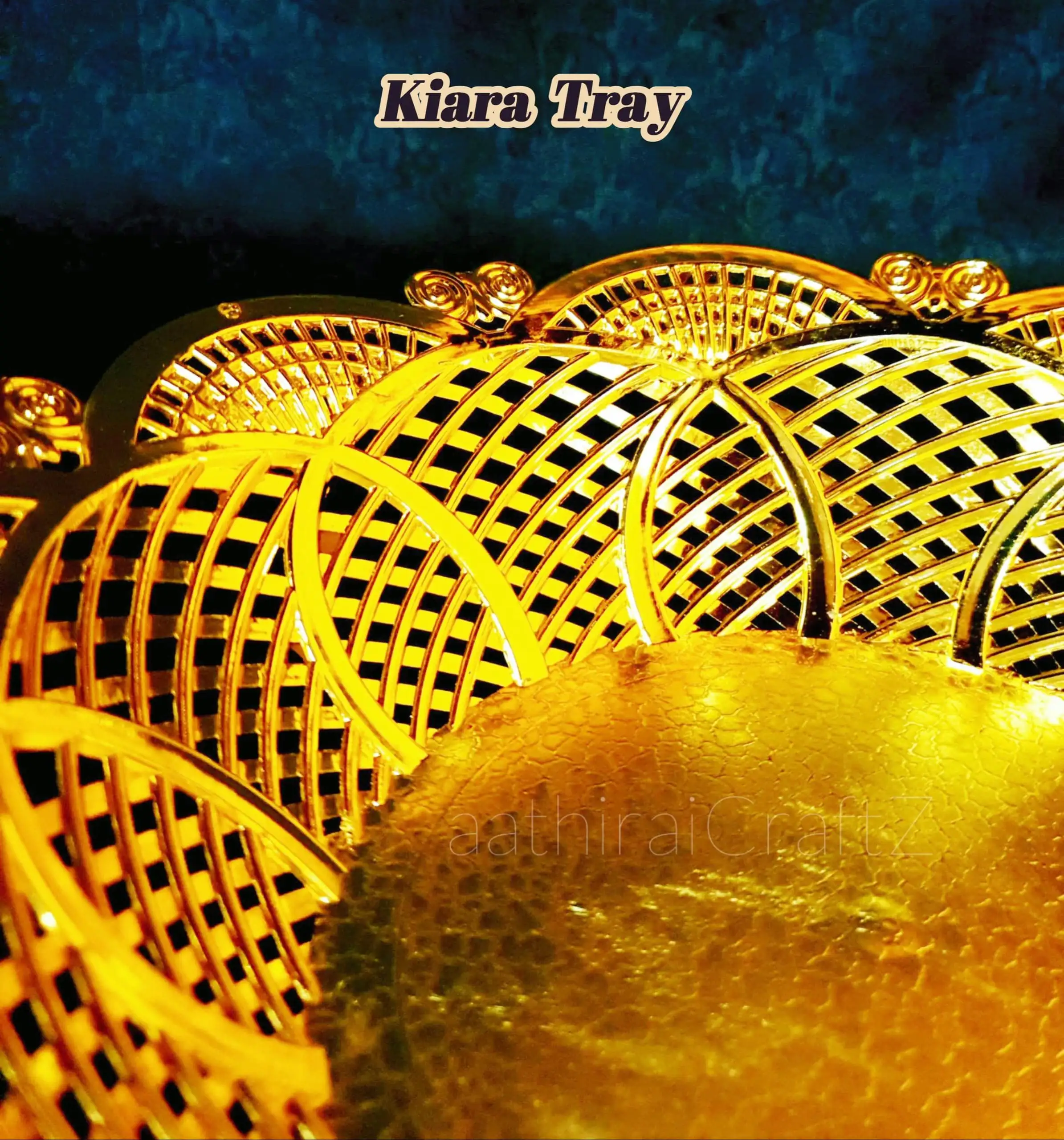Kiara Golden Pooja / Decorative Pooja Plates - Medium - image 4