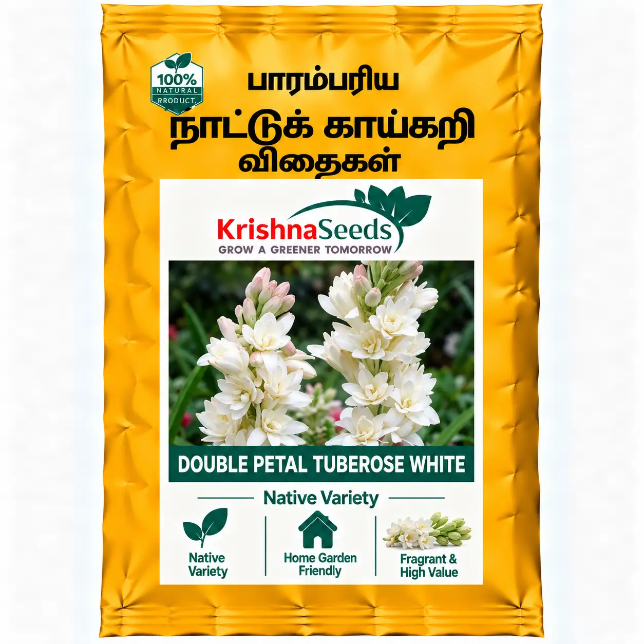 Double Petaled Tuber Rose White