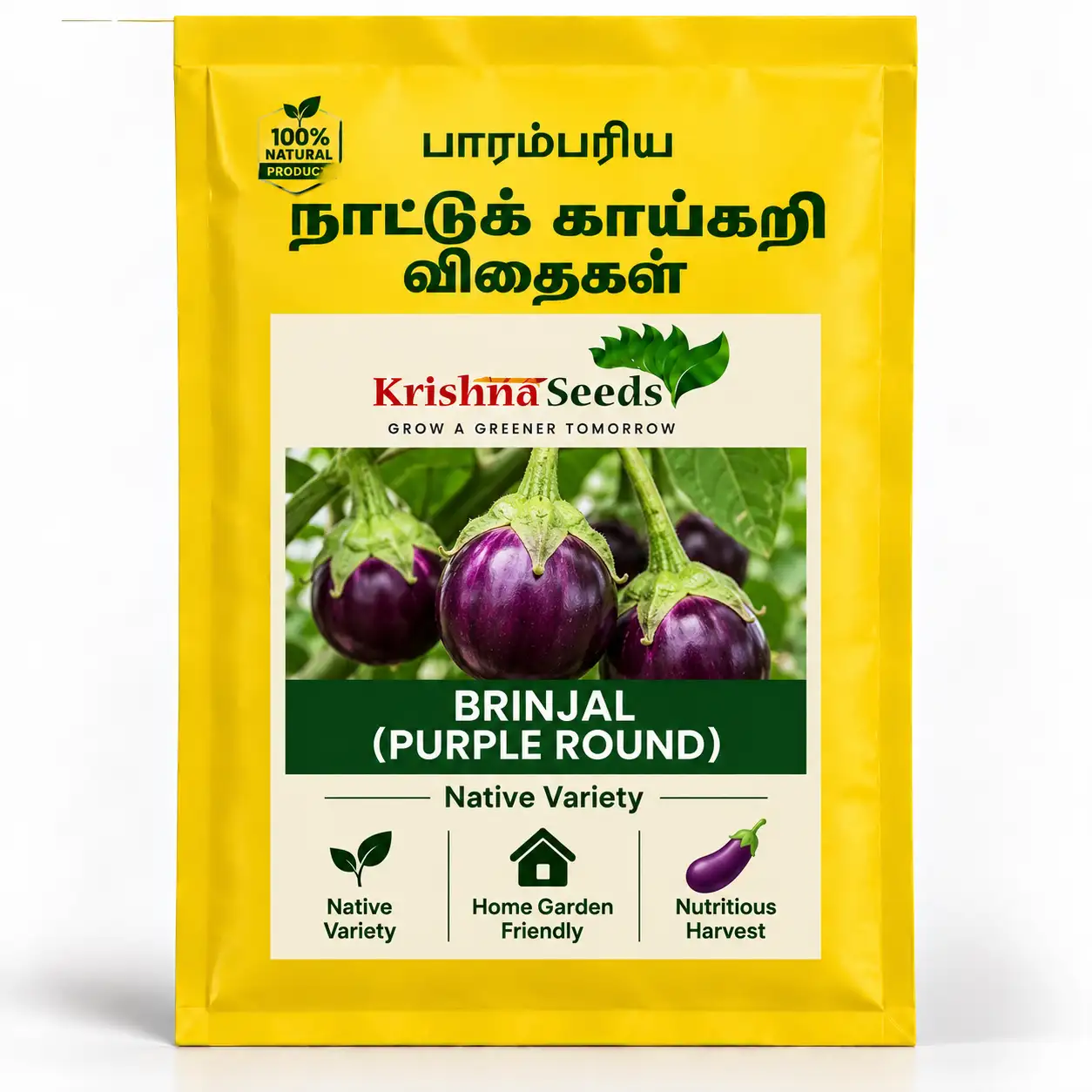 Brinjal ( Purple Round)
