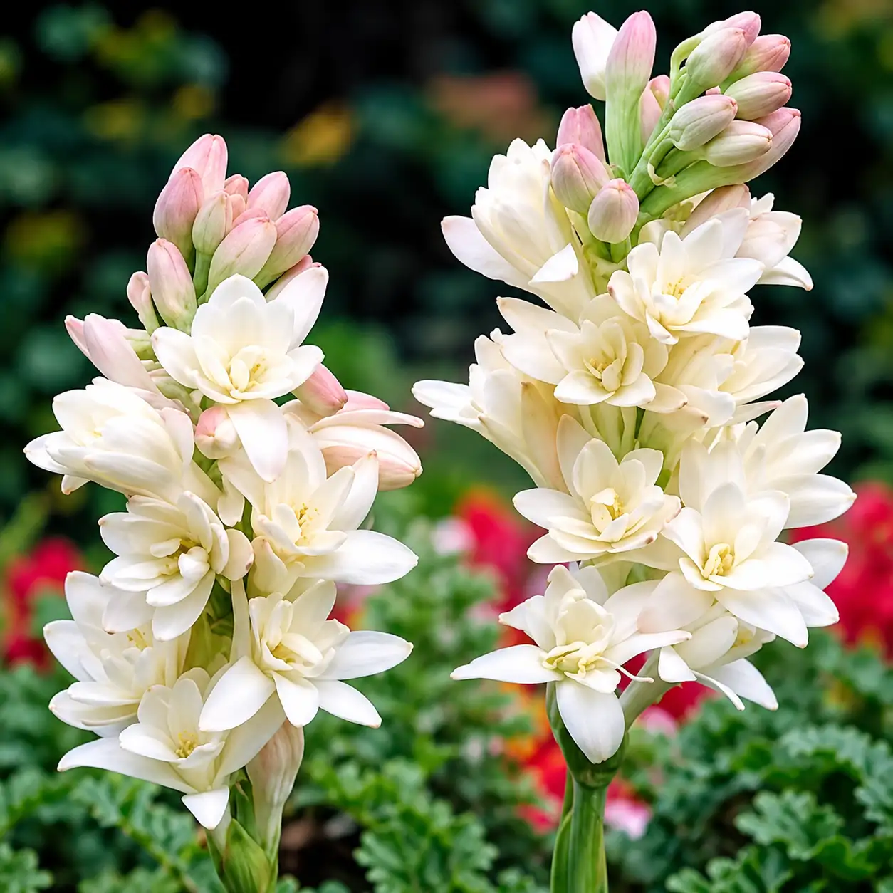 Double Petaled Tuber Rose White
